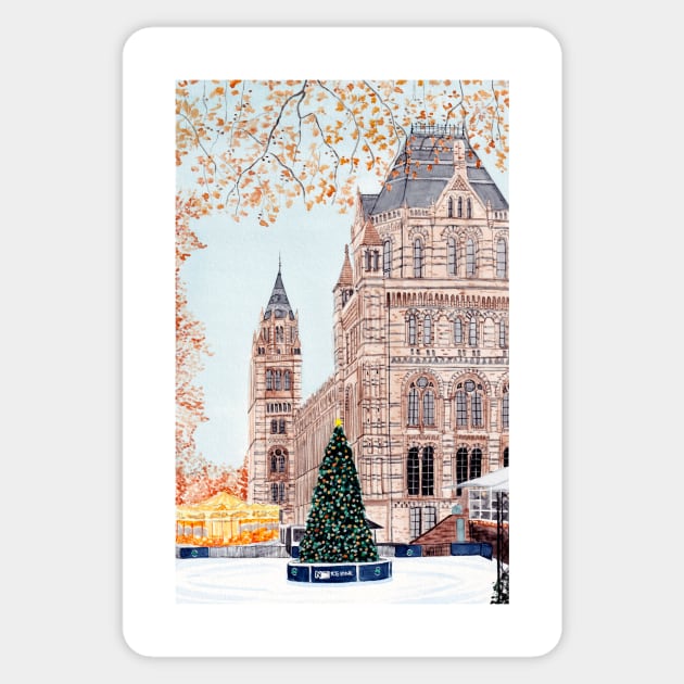 Natural History Museum, London Sticker by NorrskenArt